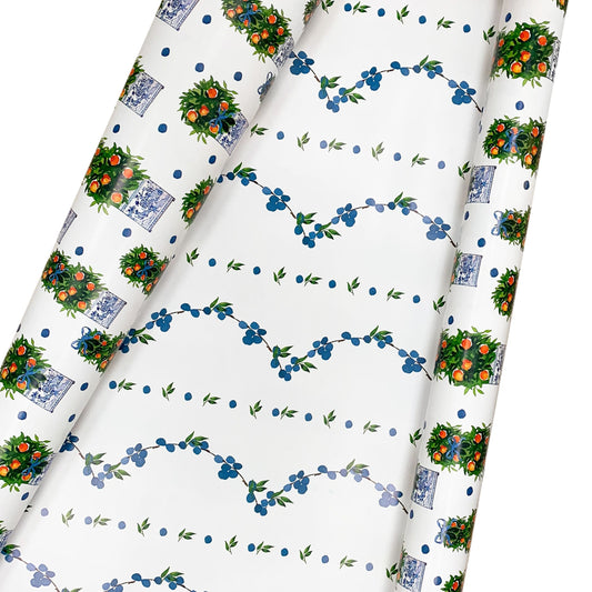a roll of wrapping paper