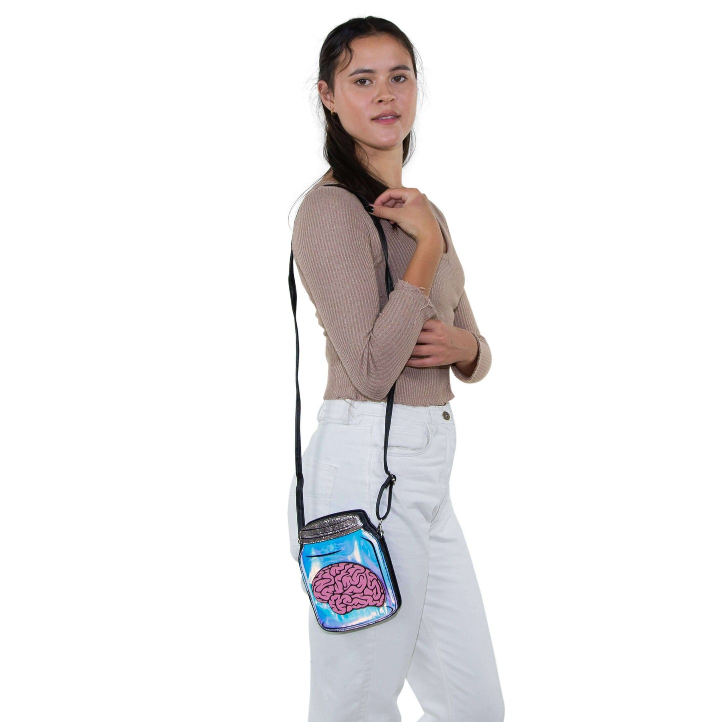 Brain in a Jar Crossbody Bag