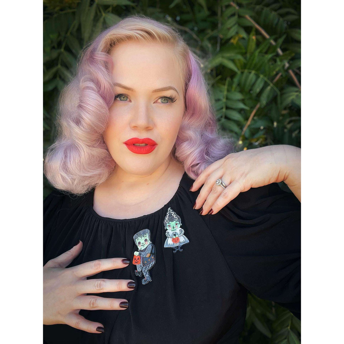 Bride of Frankenstomp Brooch by Lipstick & Chrome x Johanna Parker