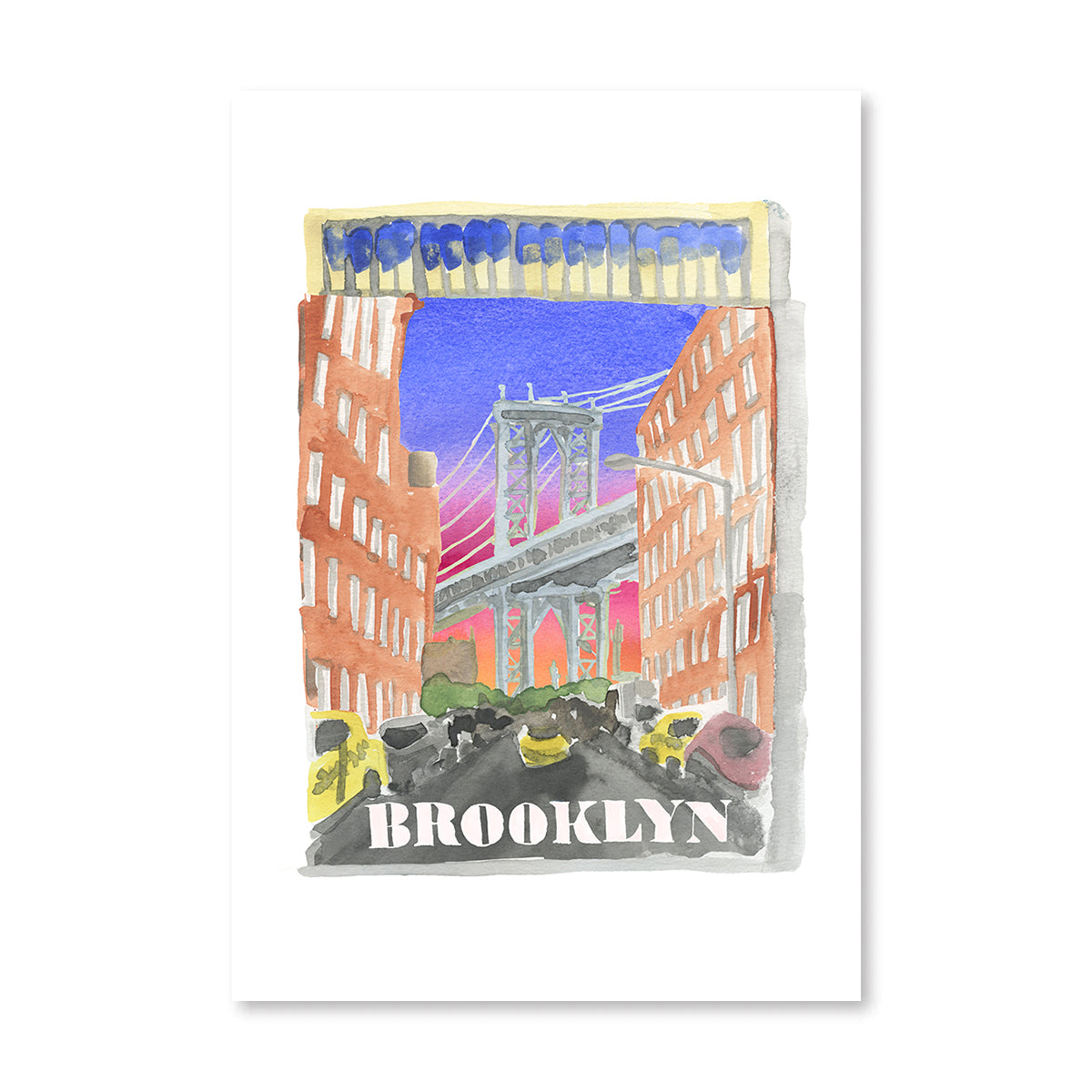 Brooklyn Matchbook Art Print