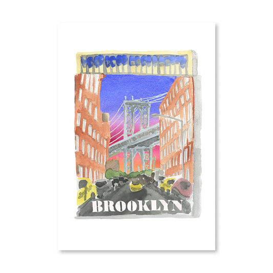 Brooklyn Matchbook Art Print