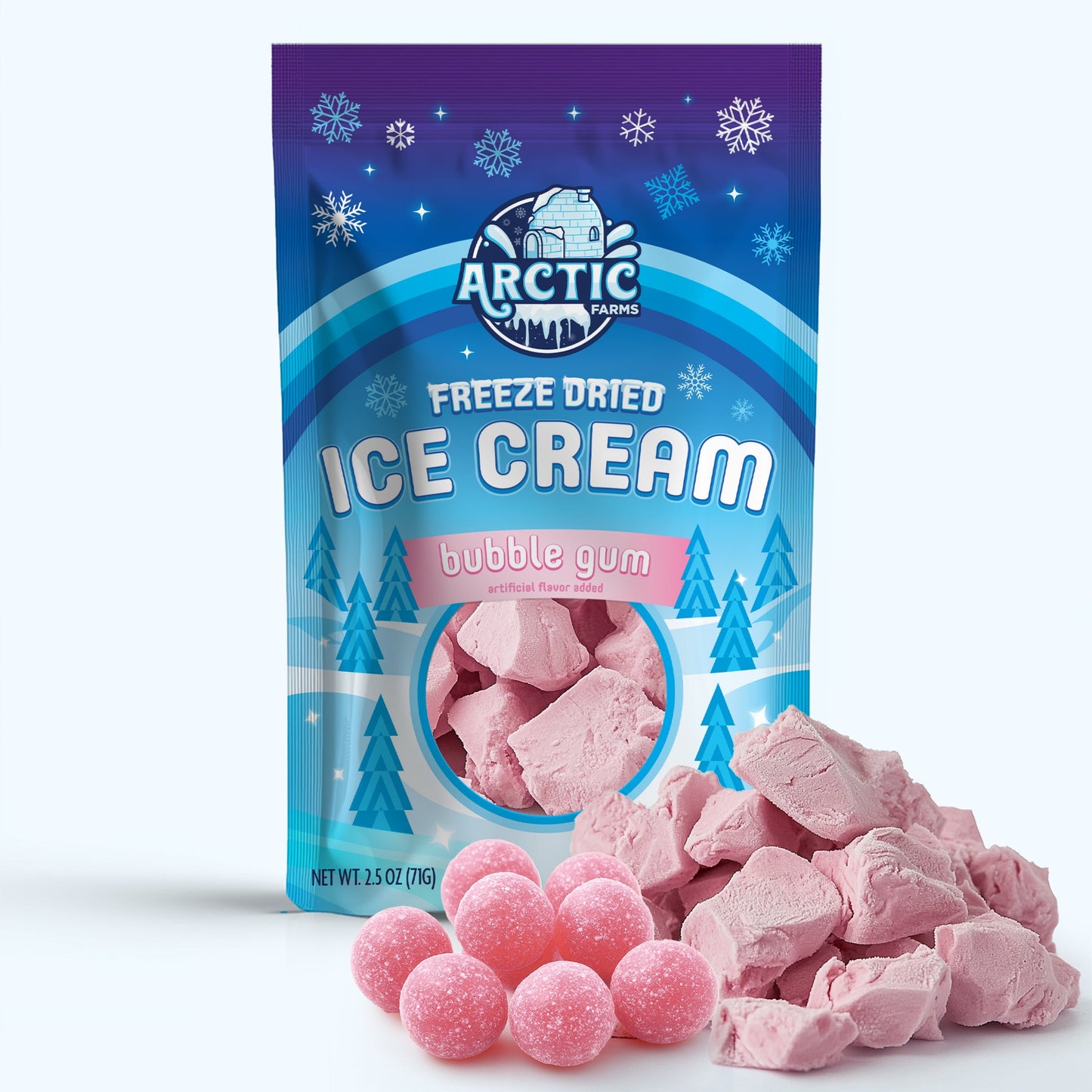 Freeze Dried Ice Cream That Does Not Melt (Bits) Bubble Gum