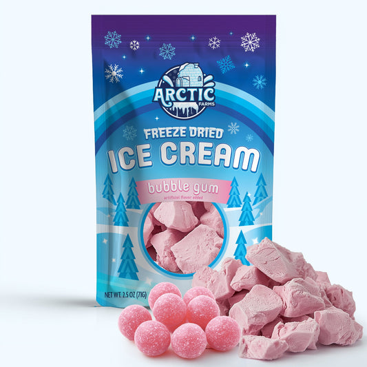 Freeze Dried Ice Cream That Does Not Melt (Bits) Bubble Gum