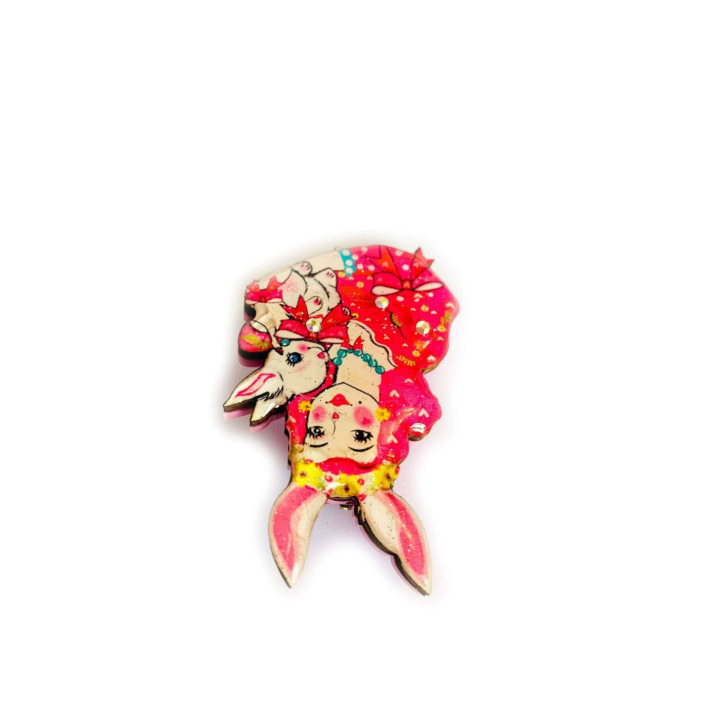 Bunny Girl Brooch by Rosie Rose Parker