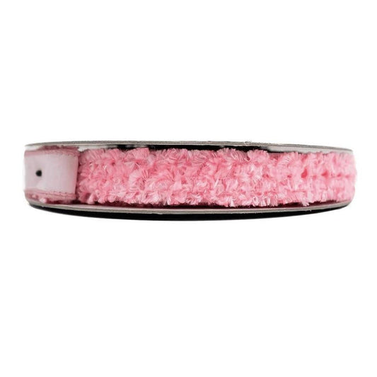 1" Plush Chenille Ribbon: Pink (10 Yards)