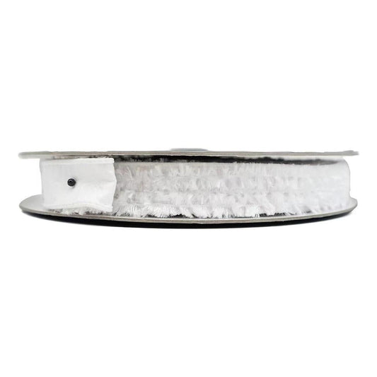 1" Plush Chenille Ribbon: White (10 Yards)