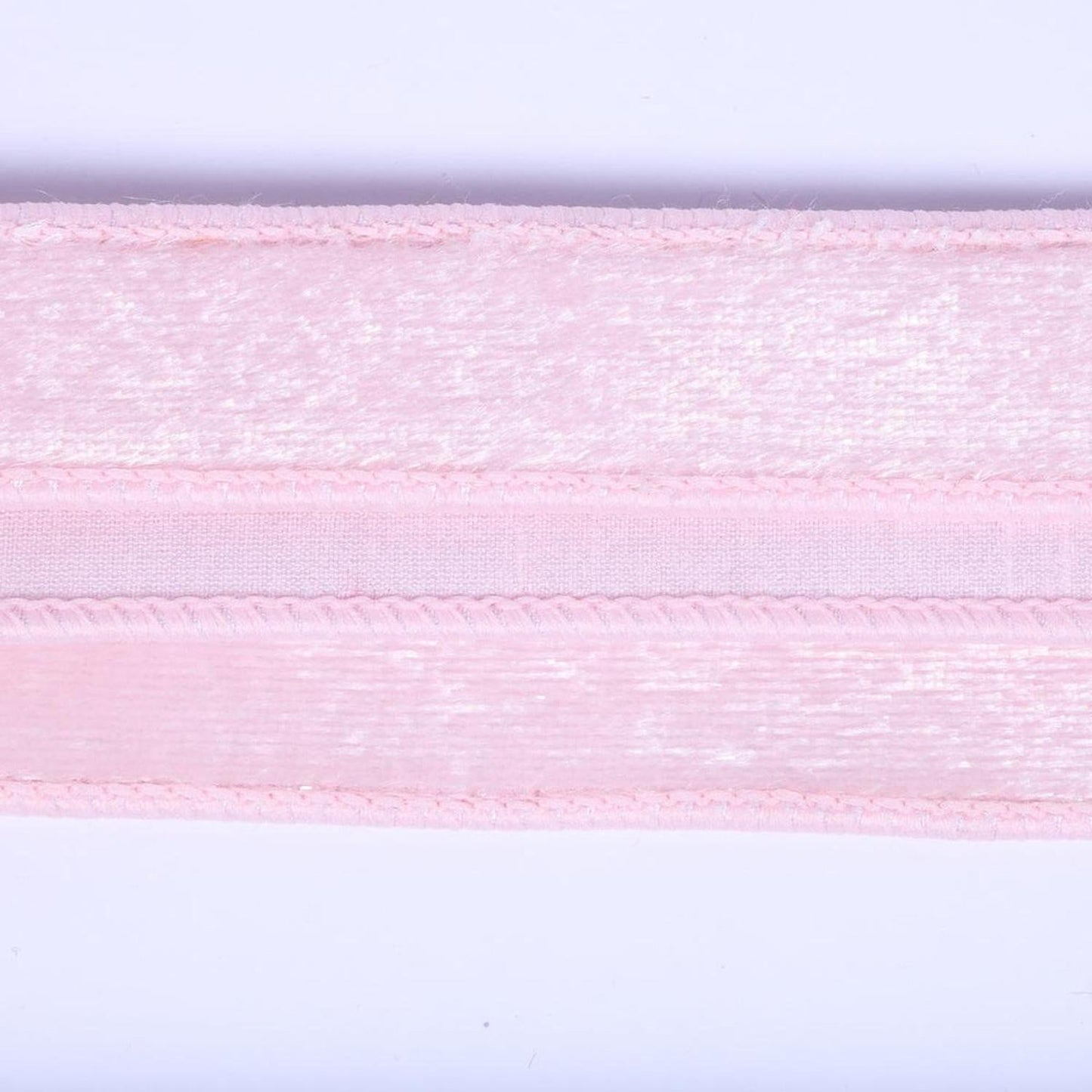 1" Velvet Luster Wired Ribbon: Light Pink (10 Yards)