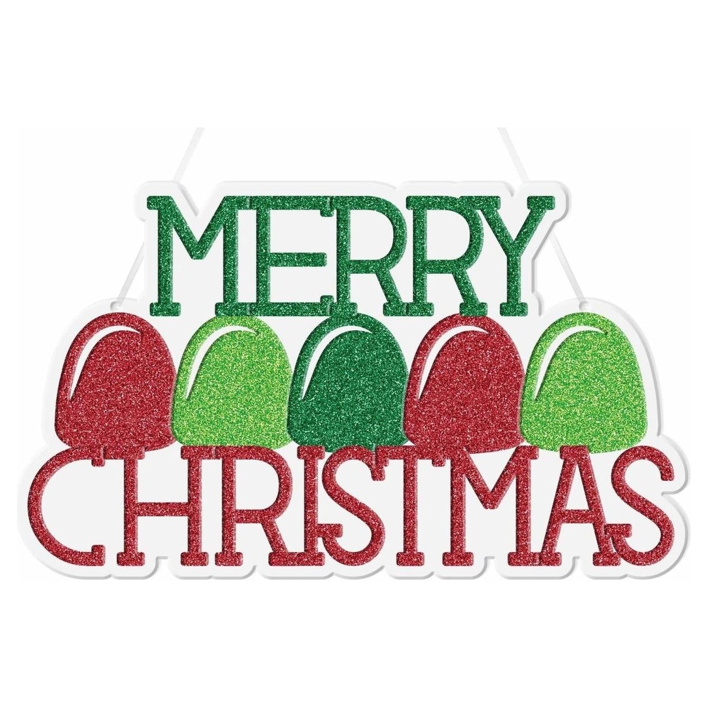 10" Merry Christmas Gumdrop Sign