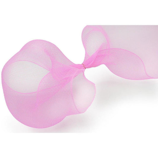 10" Pink Poly Deco Mesh Ribbon: Light Pink