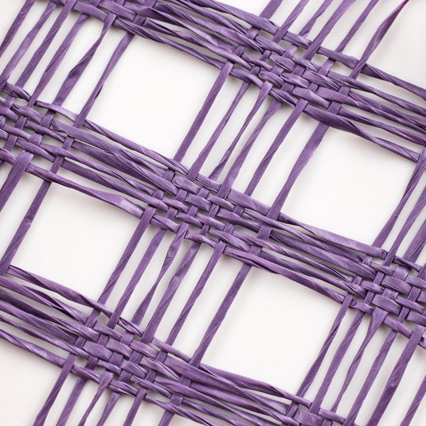 10" Poly Burlap Check Mesh Ribbon: Purple (10 Yards)