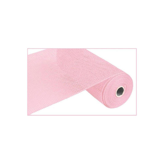 10" Poly Burlap Mesh Ribbon: Light Pink