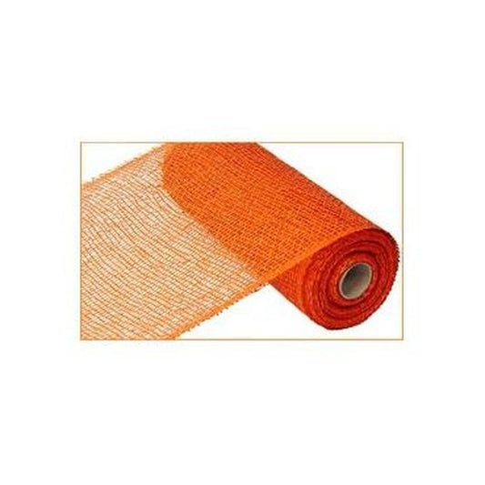 10" Poly Burlap Mesh Ribbon: Orange