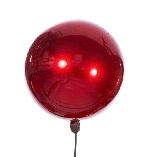 10' Red Ball Ornament Garland