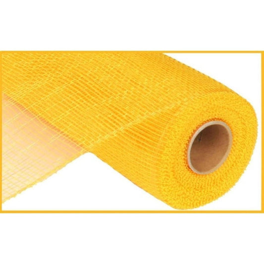 10" Two Tone Deco Mesh Ribbon: Yellow & Gold