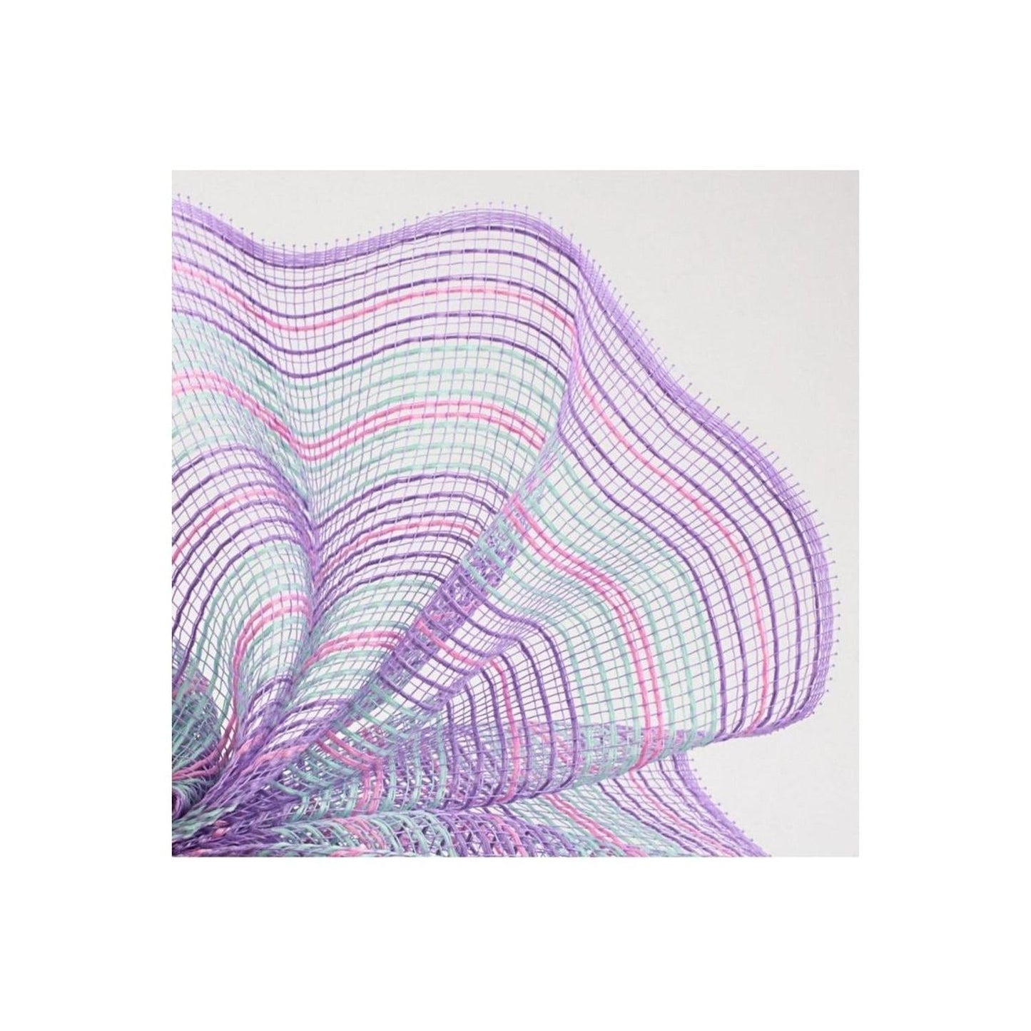 10.5" Mini Stripe Mesh Ribbon: Lavender (10 Yards)