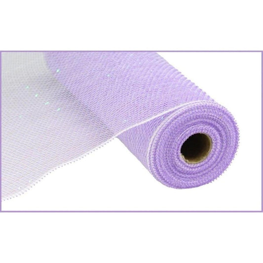 10.5" Poly Mesh Roll Ribbon: Iridescent Lavender