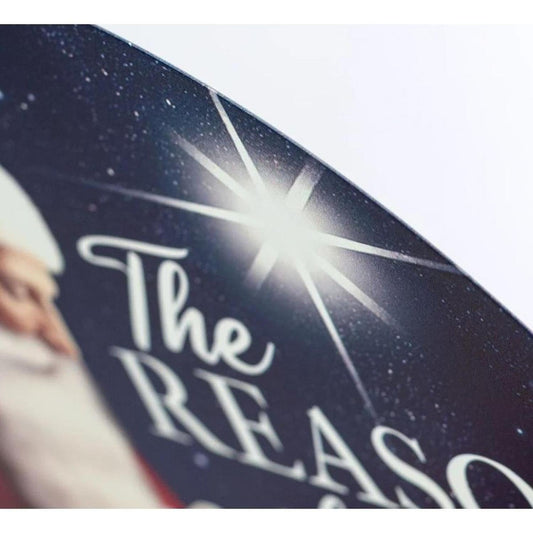 12" Metal Round Sign: Reason For The Season