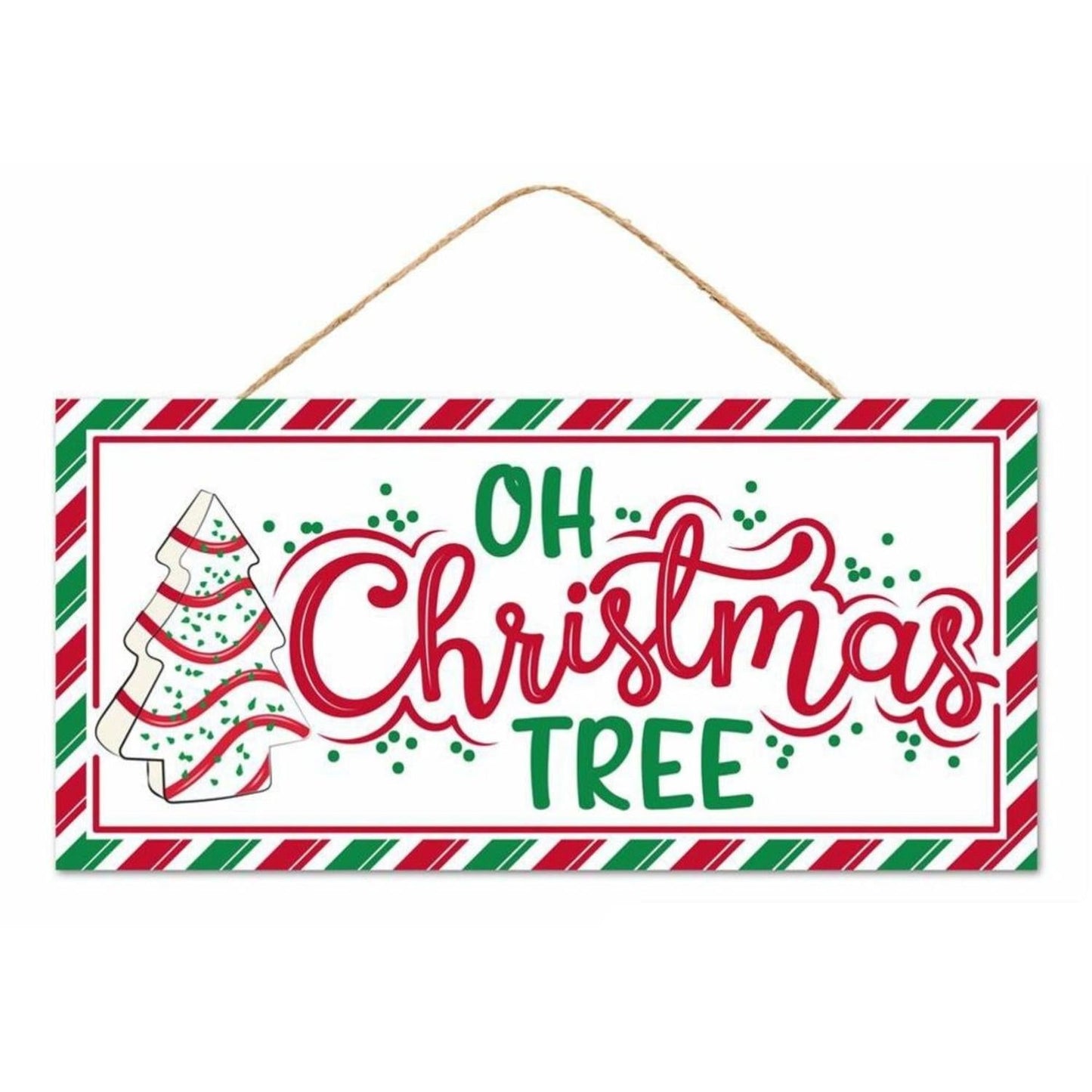 12" Wooden Sign: Oh Christmas Tree