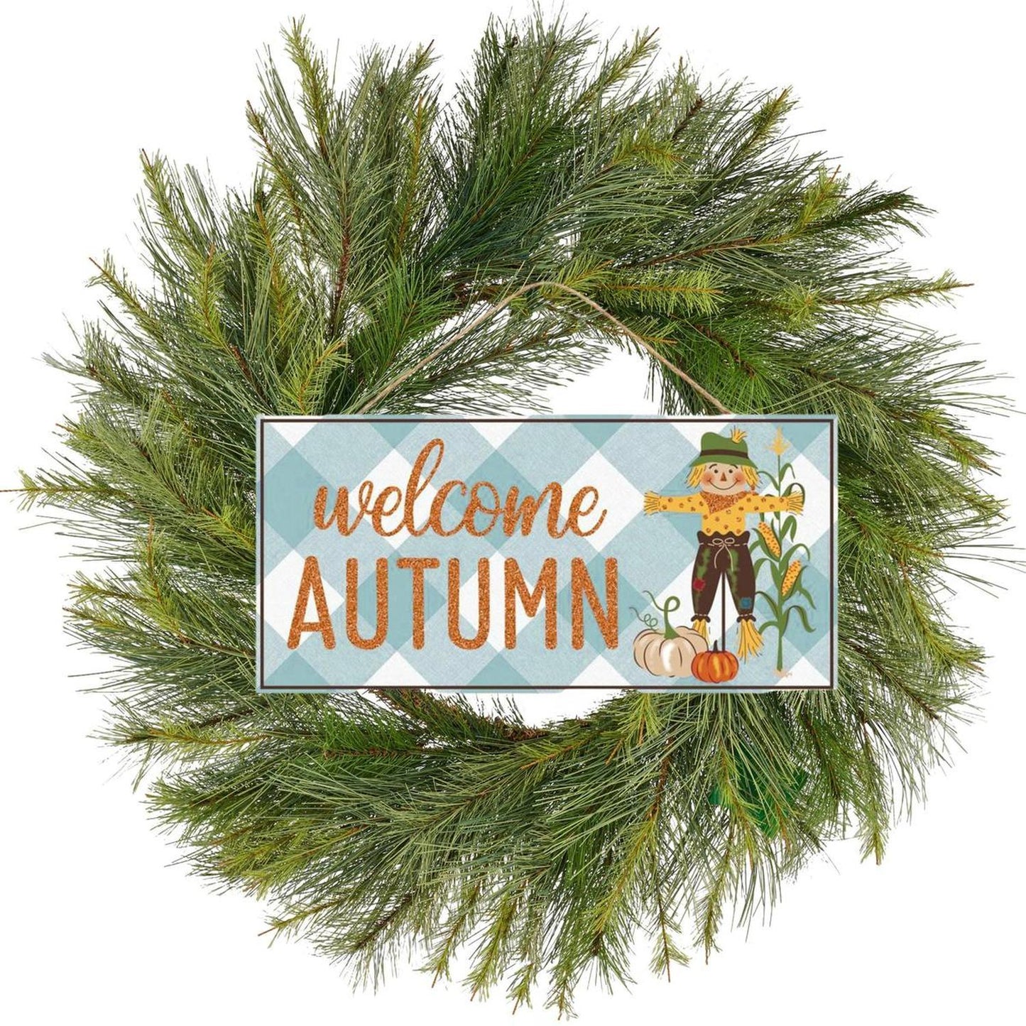 12" Wooden Sign: Welcome Autumn