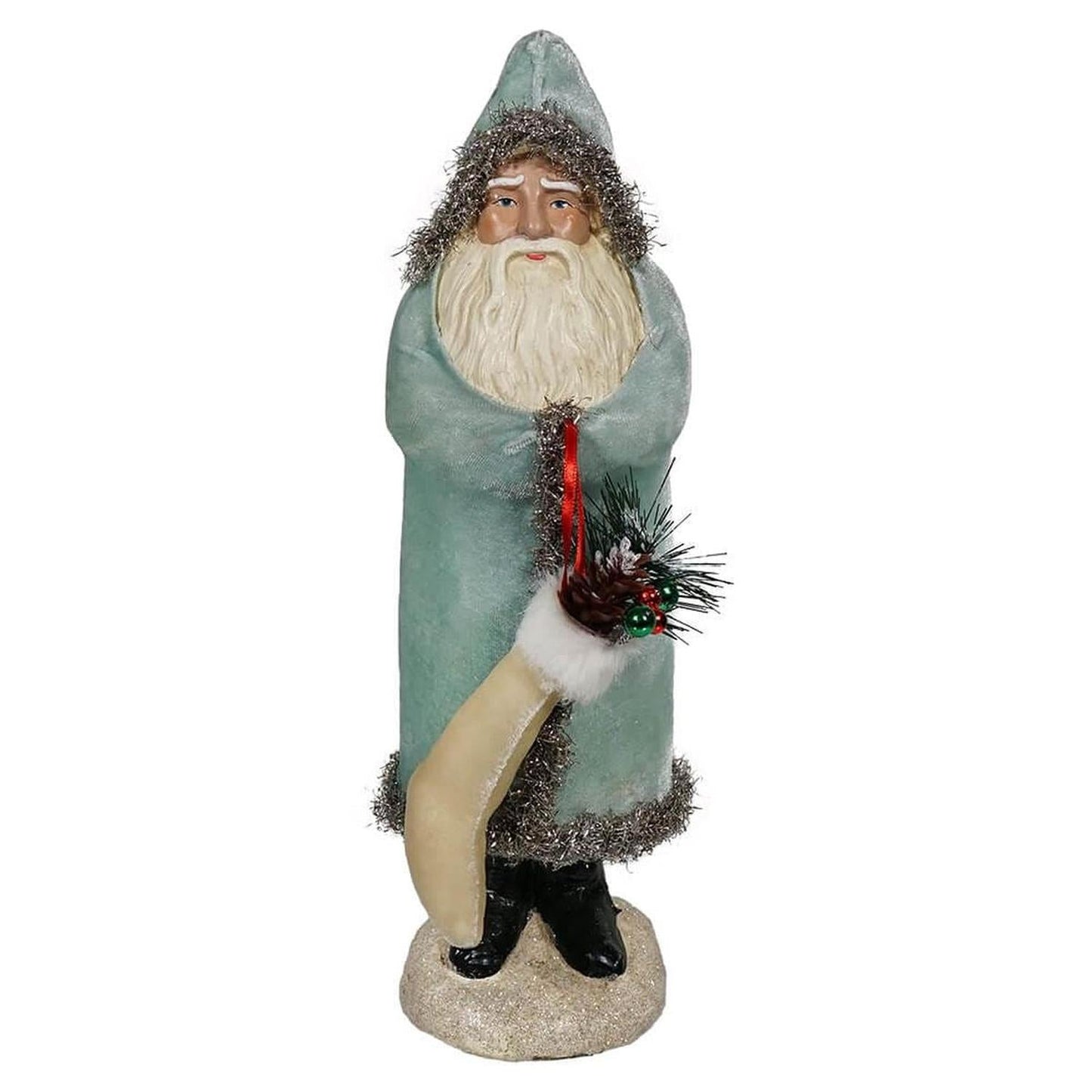 13.25" Velvet Belsnickle Santa