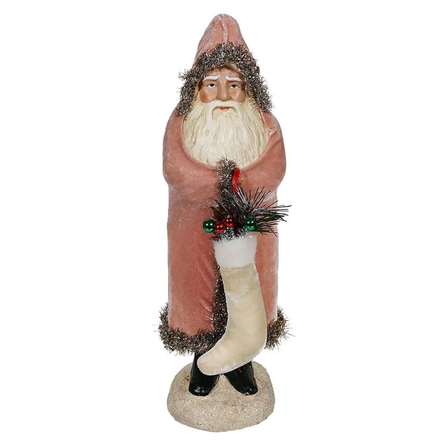 13.25" Velvet Belsnickle Santa