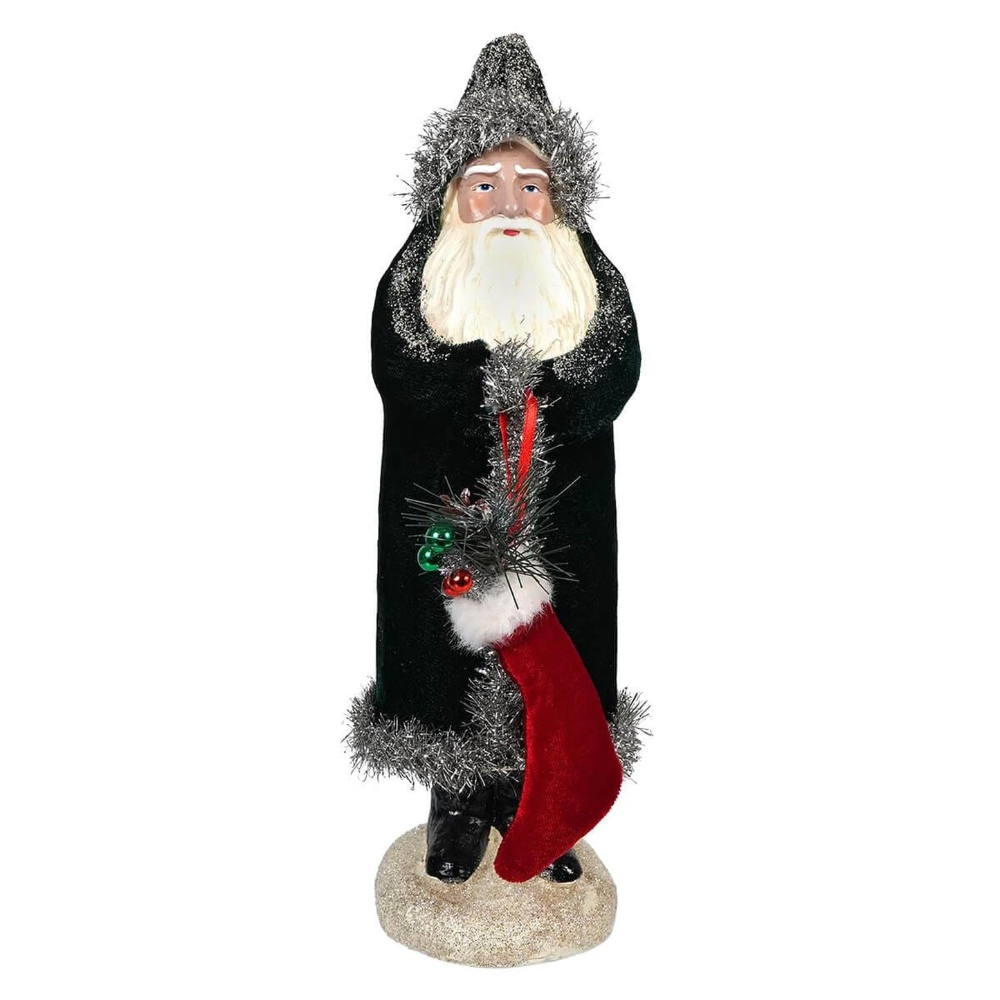 13.25" Velvet Belsnickle Santa