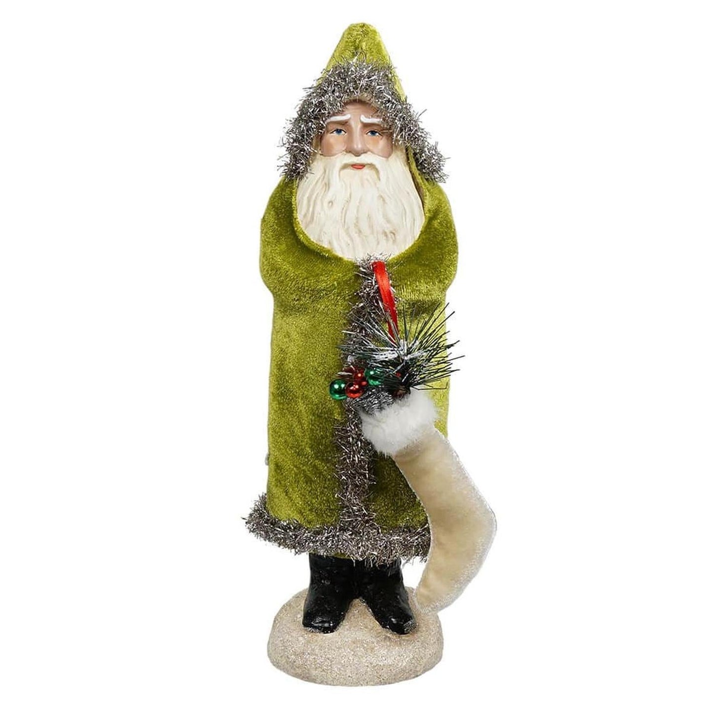 13.25" Velvet Belsnickle Santa