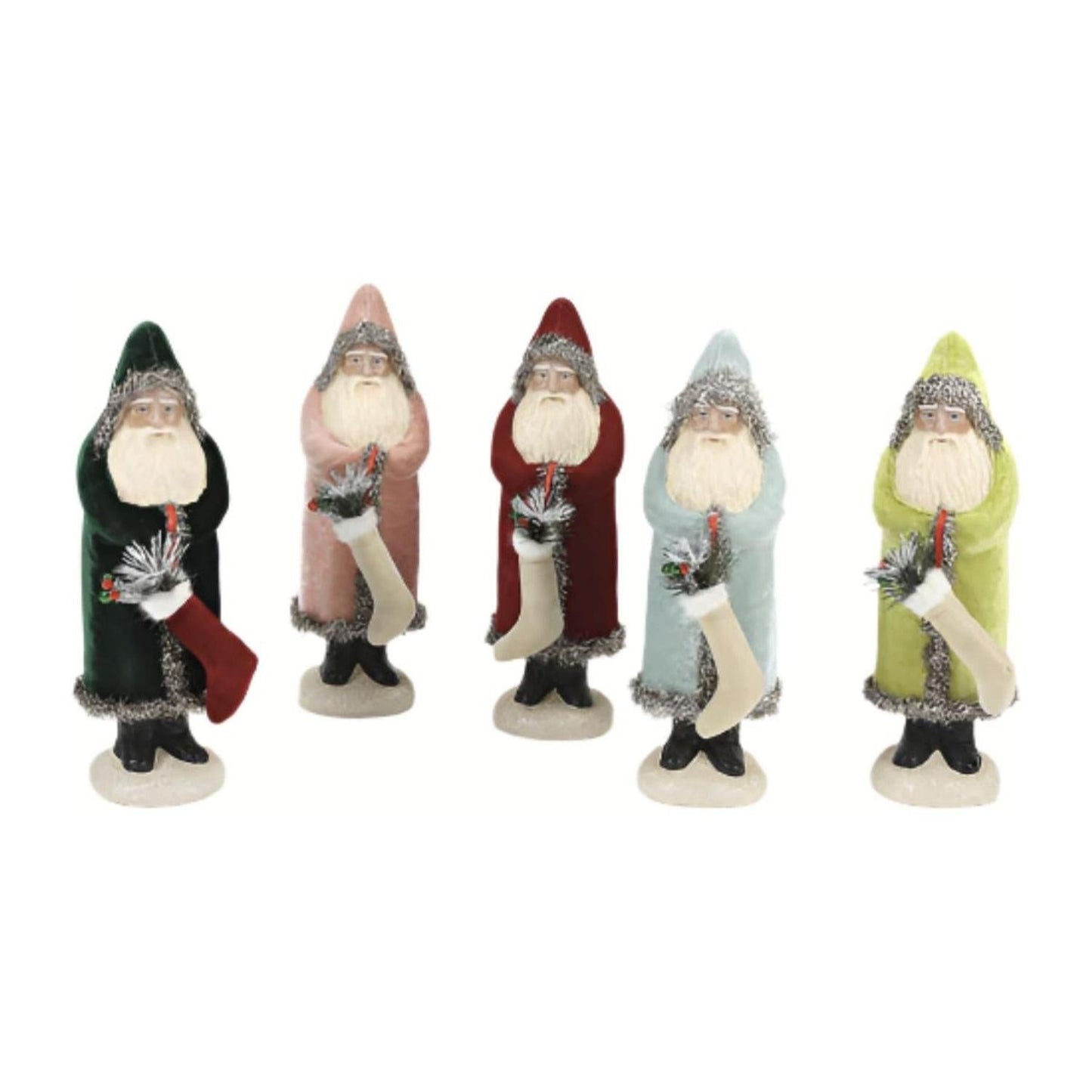 13.25" Velvet Belsnickle Santa