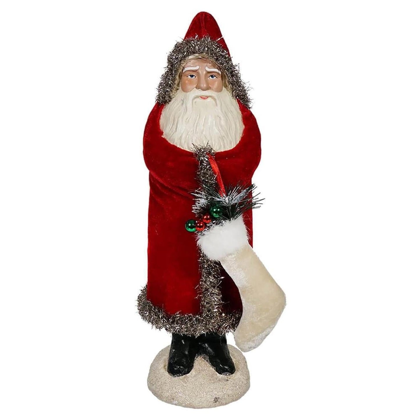13.25" Velvet Belsnickle Santa