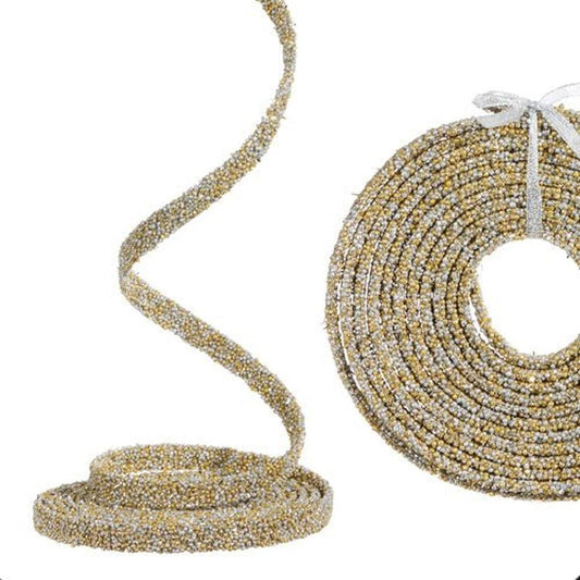 15' Gold Beaded Garland