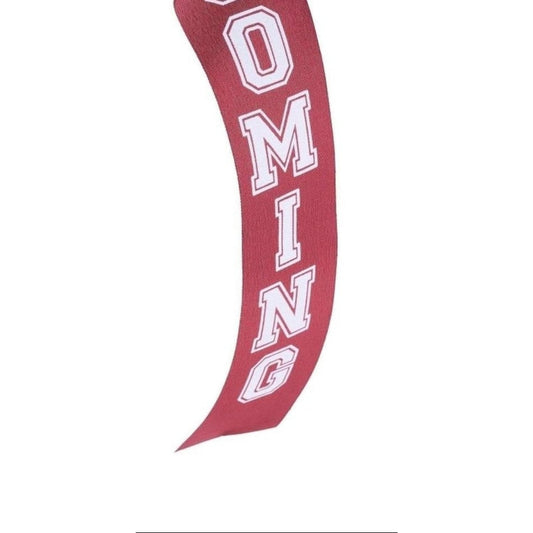 1.5" Homecoming Ribbon: Maroon/White (100 Feet)