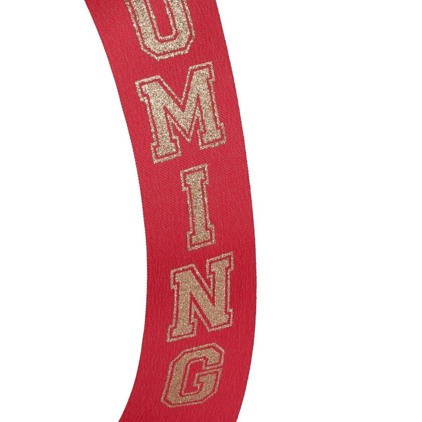 1.5" Homecoming Ribbon: Red/Gold (100 Feet)