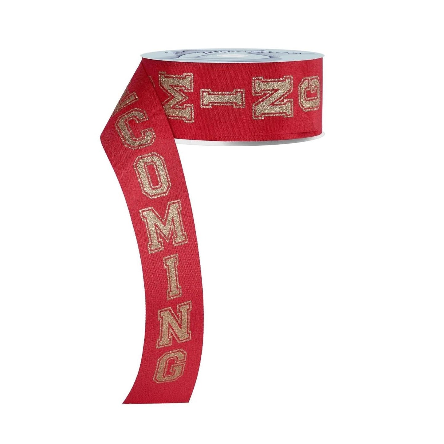 1.5" Homecoming Ribbon: Red/Gold (100 Feet)