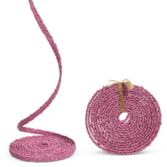 15' Pink Beaded Garland