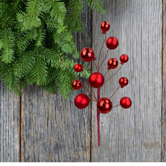 16" Ornament Ball Pick: Red