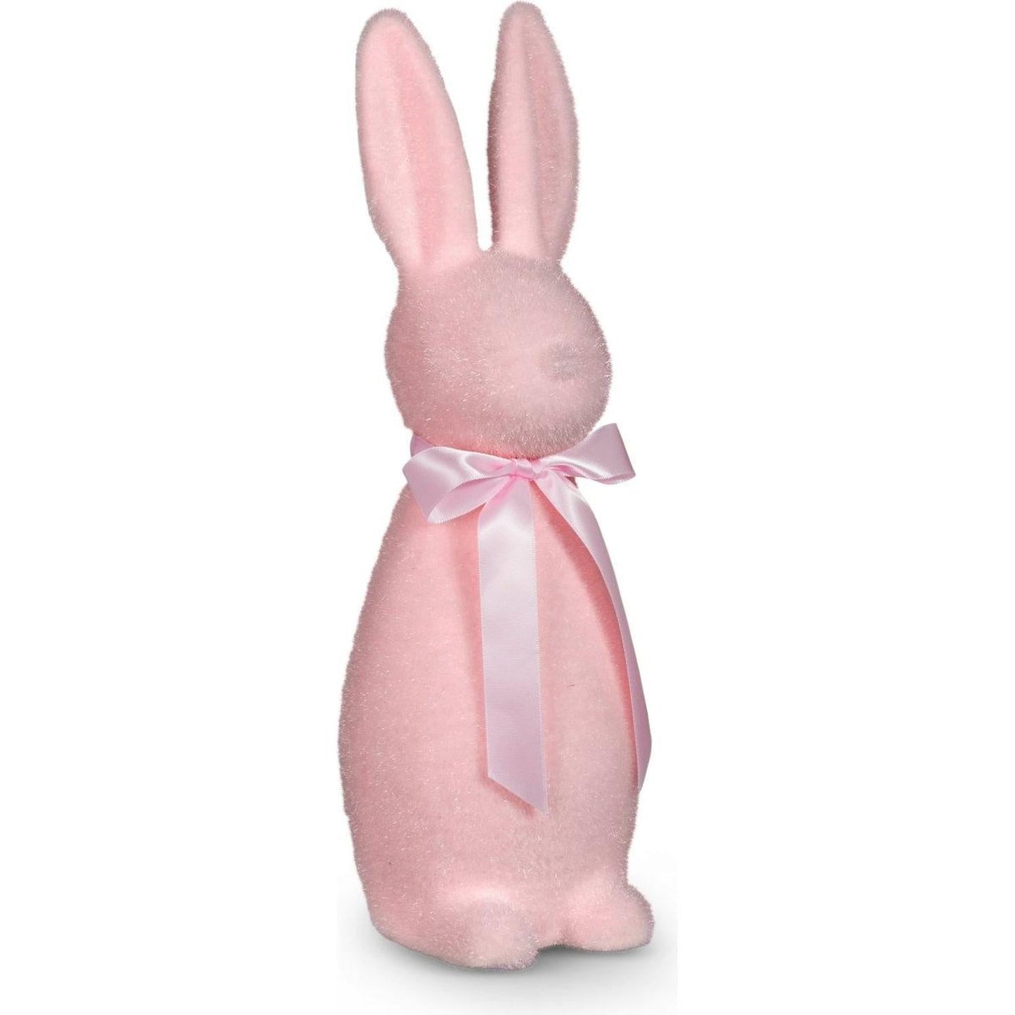 16" Pale Flocked Bunny