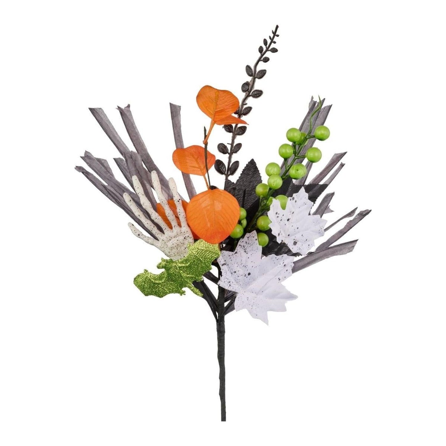 16" Skeleton Hand Bat Paper Grass Pick