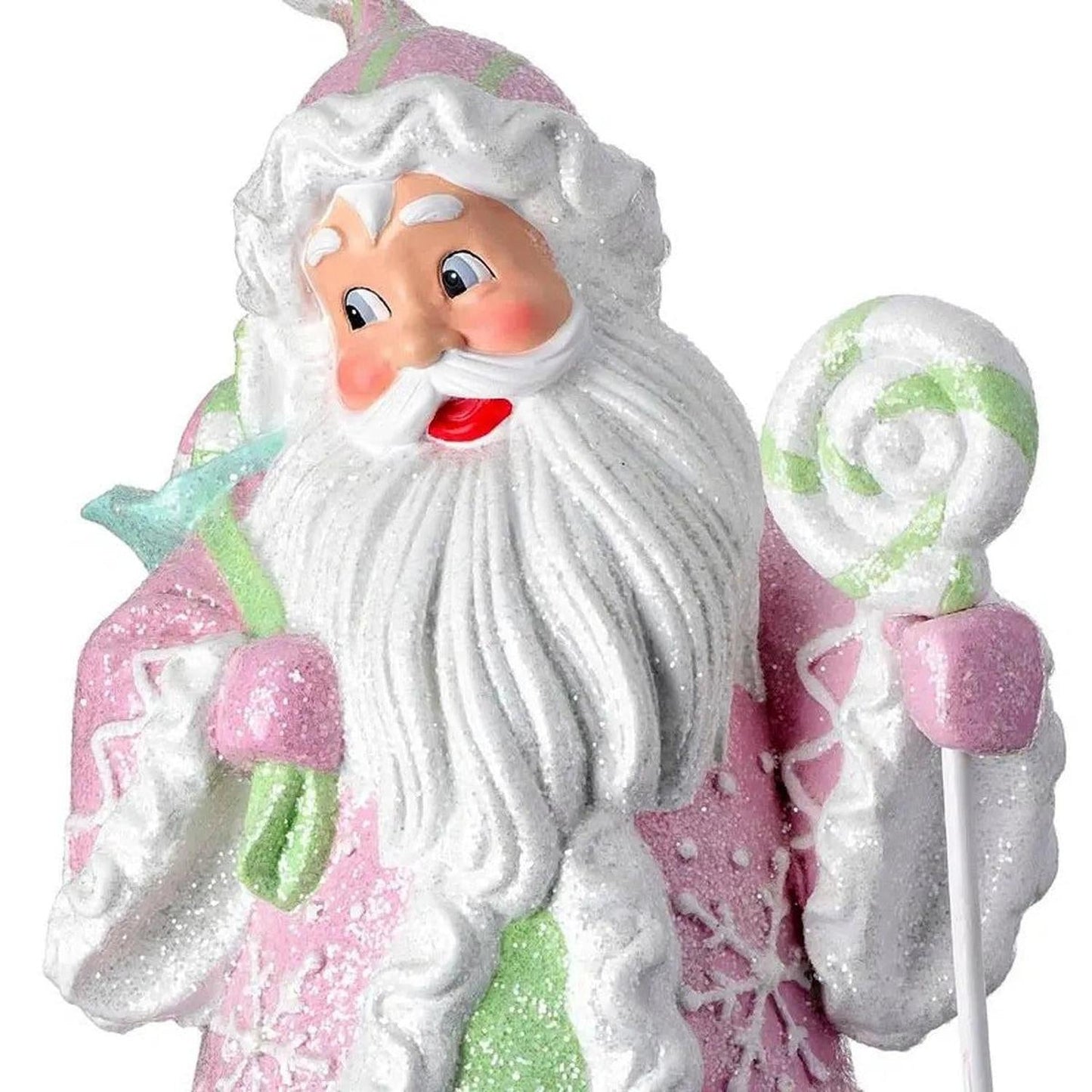 18" Resin Candylicious Santa: Pastel