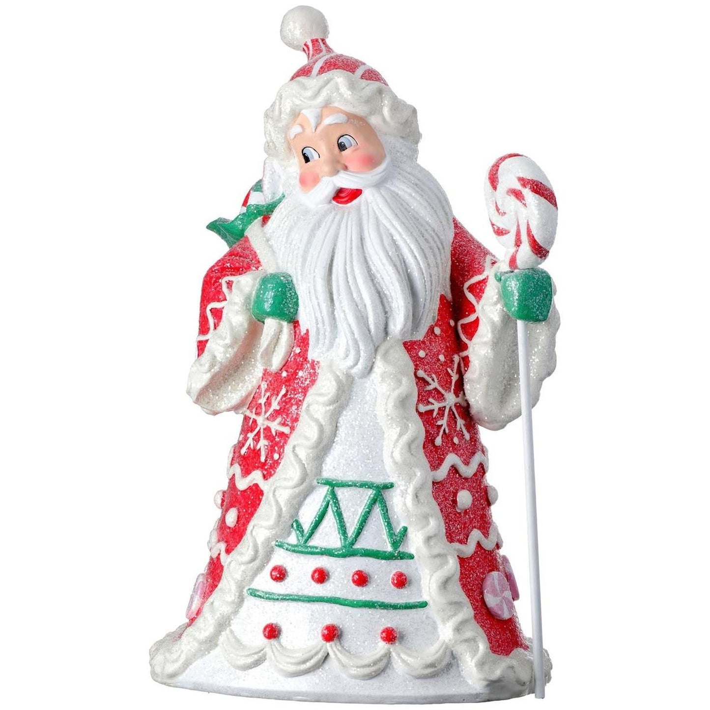18" Resin Candylicious Santa Red/Green