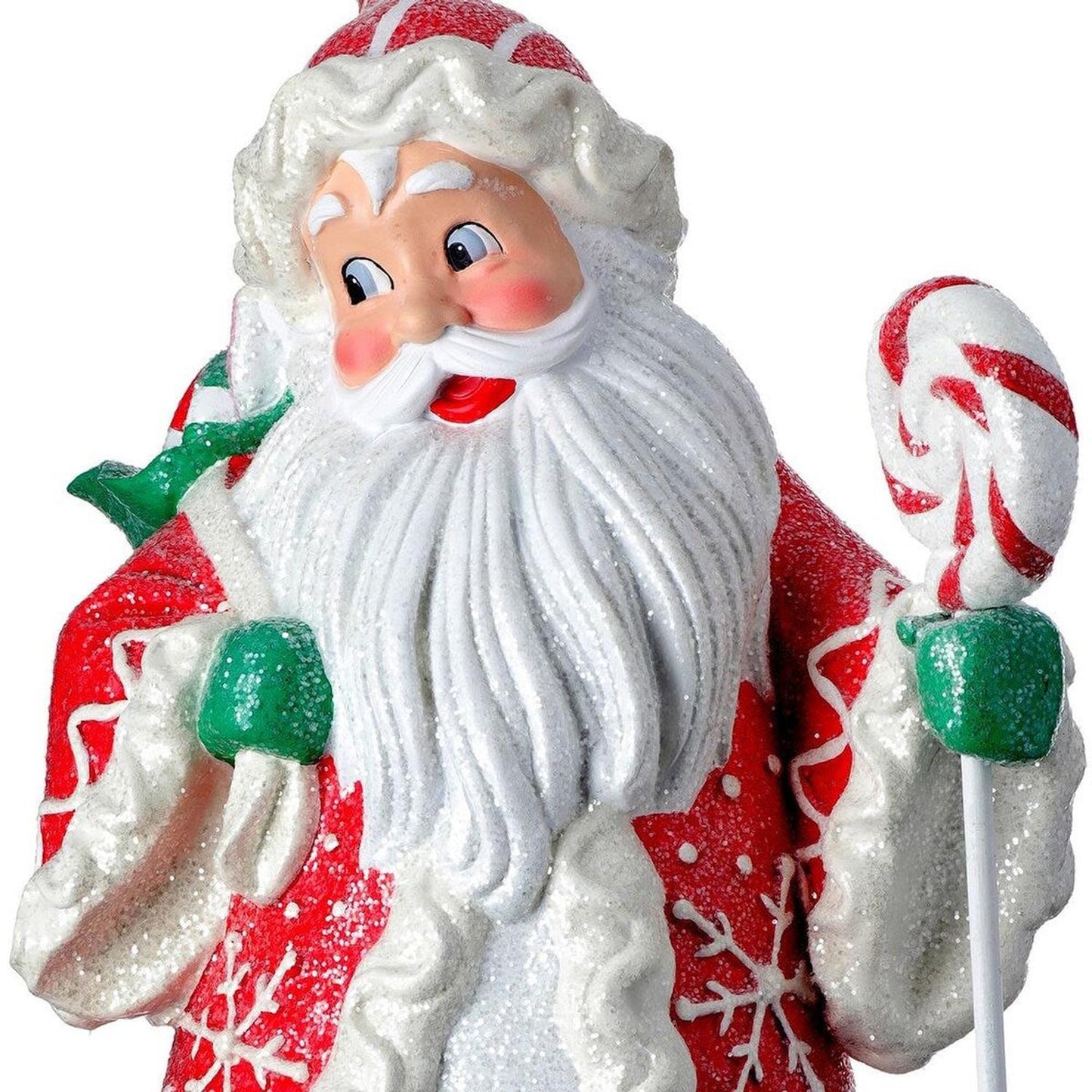 18" Resin Candylicious Santa Red/Green