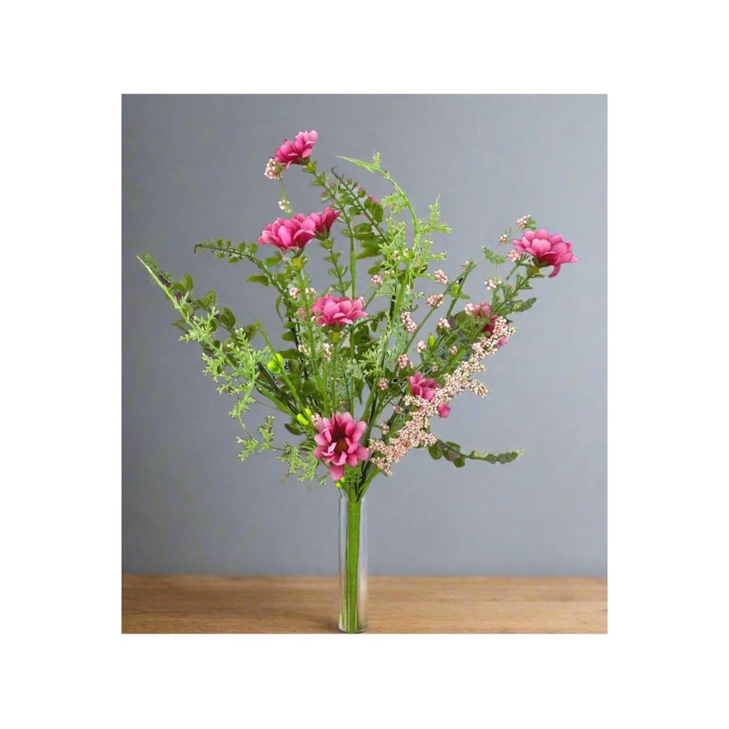 18" Wild Flower Filler Pick: Pink