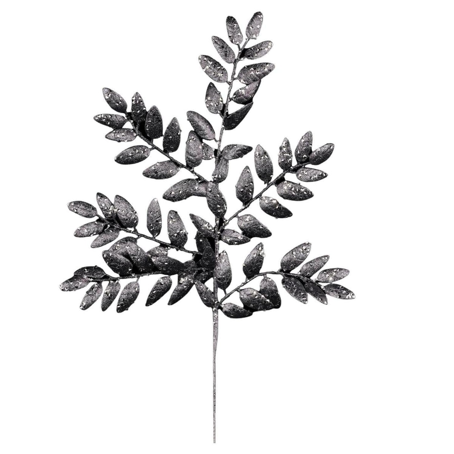 21" Glitter Honey Locust Spray: Smoke Blue