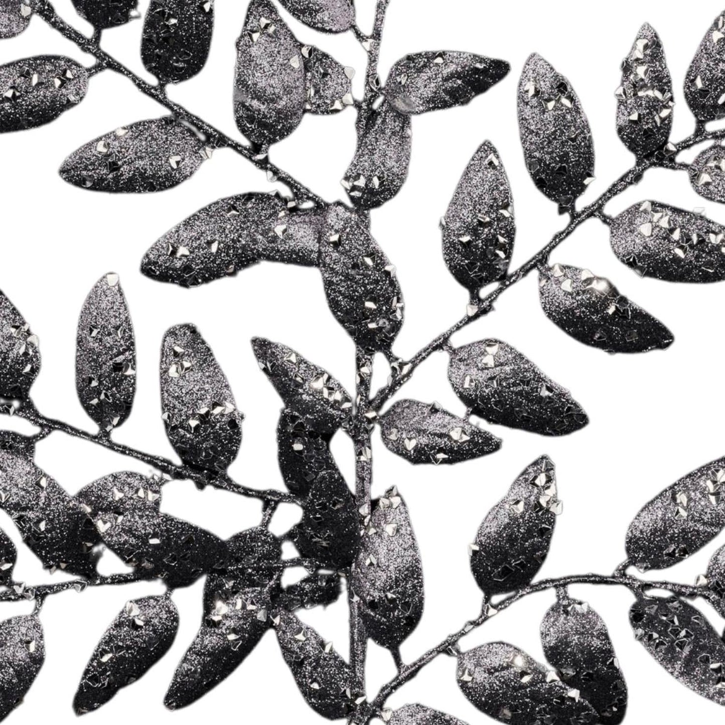21" Glitter Honey Locust Spray: Smoke Blue