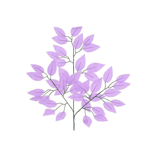 23" Silk Ficus Spray: Lavender (Set of 12)