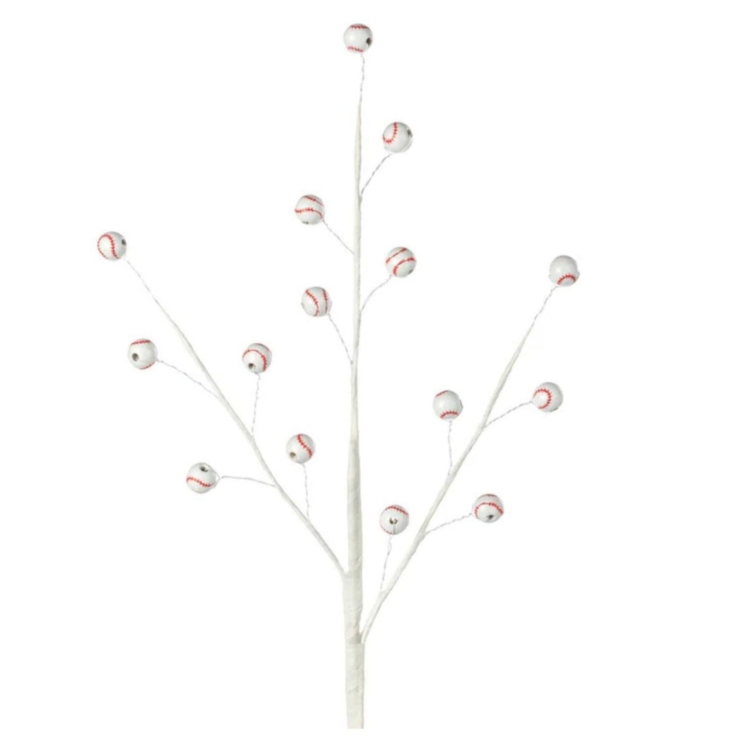 23" Wood Bead Sports Ball Spray: Baseball