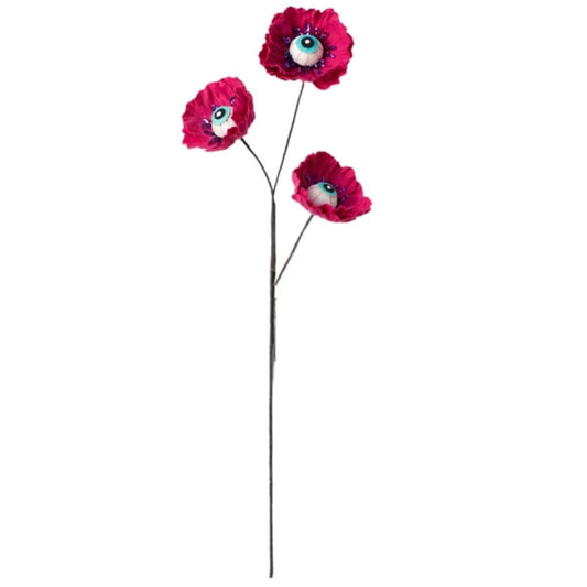 24" Eyeball Flower Spray: Pink