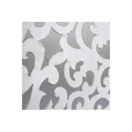 24" Metal Filigree Angel Wings: Antique Cream
