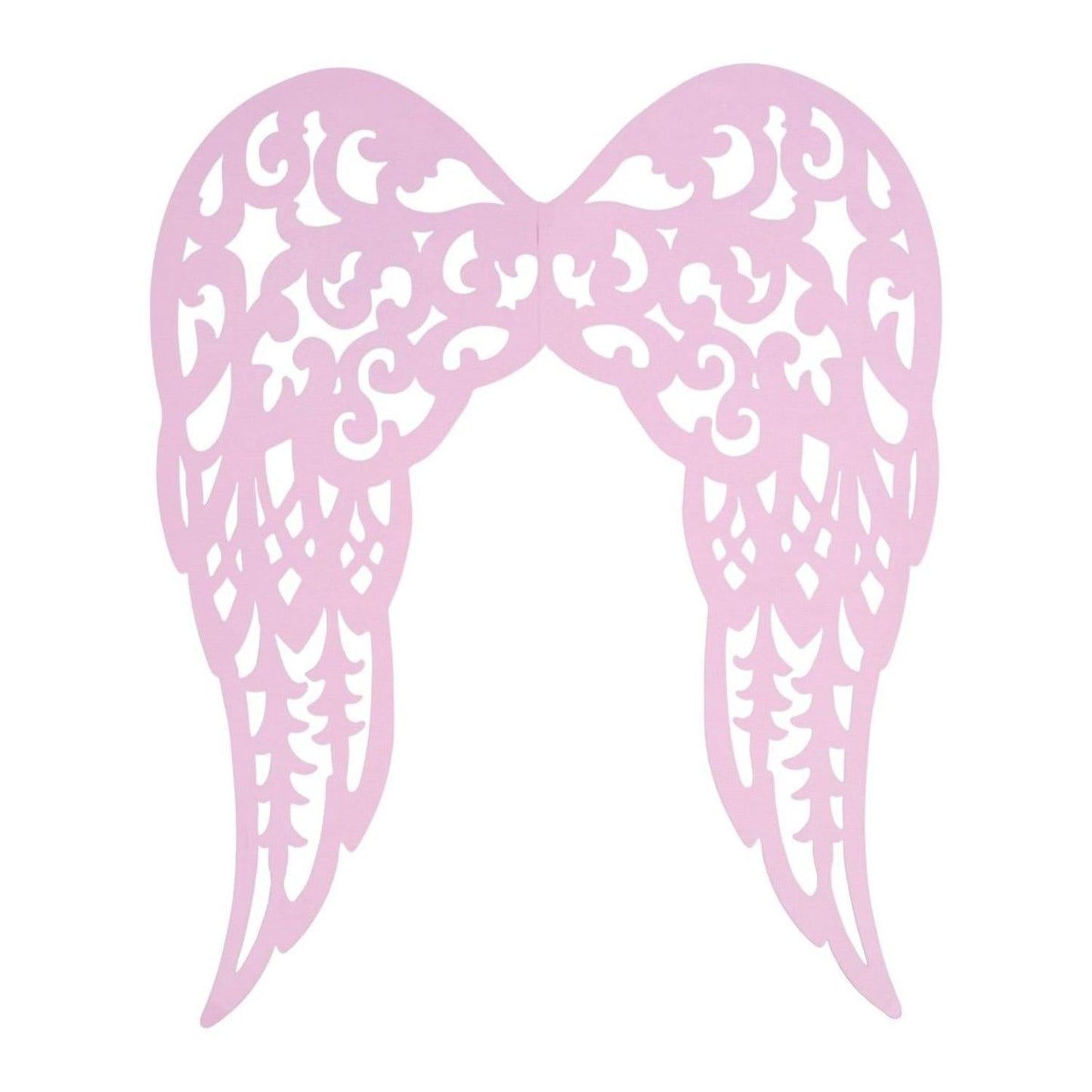 24" Metal Filigree Angel Wings: Light Pink