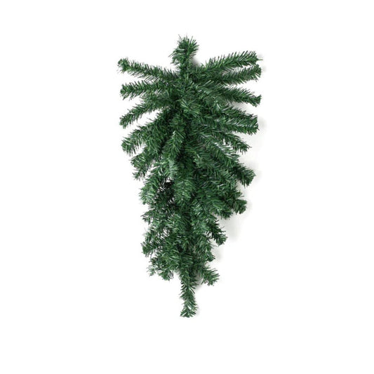 24" Pine Teardrop Swag, 55 Tips: Two-Tone Green