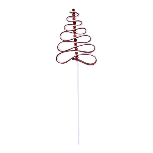 25" Ribbon Candy Tree Stem: Red/White